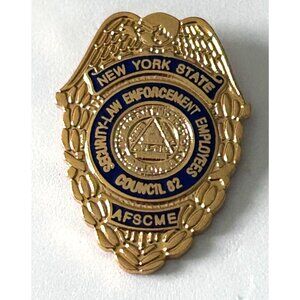 New York State Security-Law Enforcement Employees Council 82 AFSCME Pin Badge